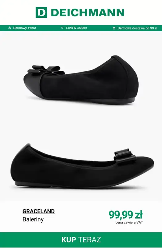 Deichmann - gazetka promocyjna Baleriny damskie od piątku 29.05  - strona 7