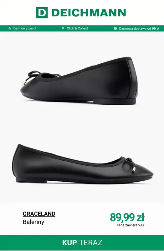 Deichmann - gazetka promocyjna Baleriny damskie od piątku 29.05  - strona 8