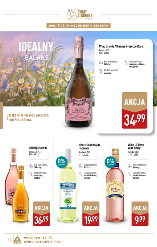 Aldi - gazetka promocyjna Świat alkoholi od poniedziałku 01.06 do soboty 04.07 - strona 18