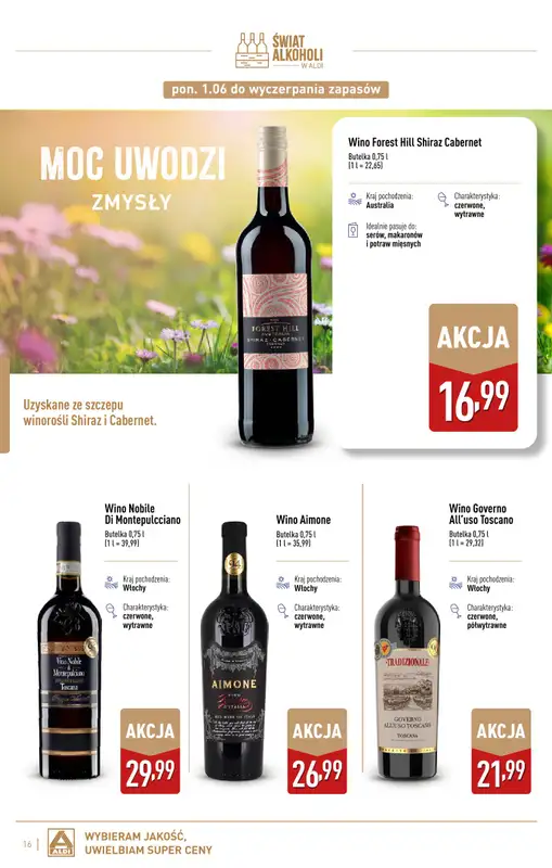 Aldi - gazetka promocyjna Świat alkoholi od poniedziałku 01.06 do soboty 04.07 - strona 16