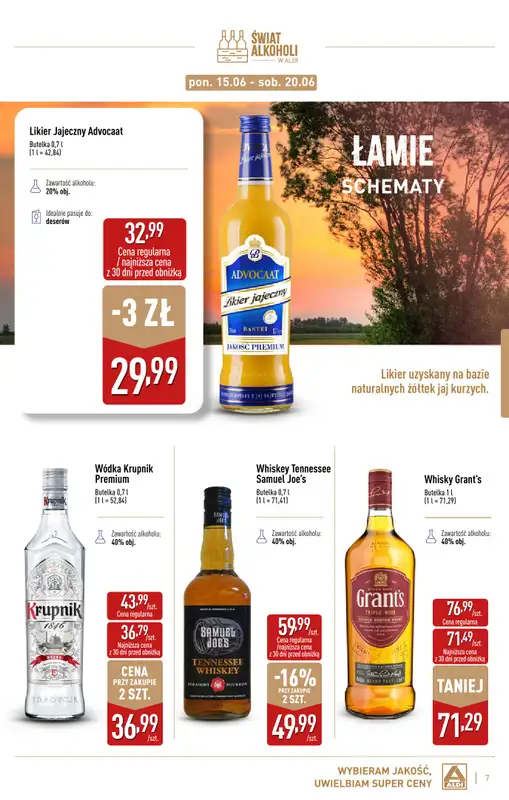 Aldi - gazetka promocyjna Świat alkoholi od poniedziałku 01.06 do soboty 04.07 - strona 7