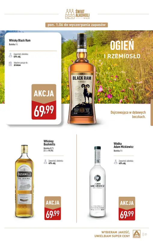 Aldi - gazetka promocyjna Świat alkoholi od poniedziałku 01.06 do soboty 04.07 - strona 21