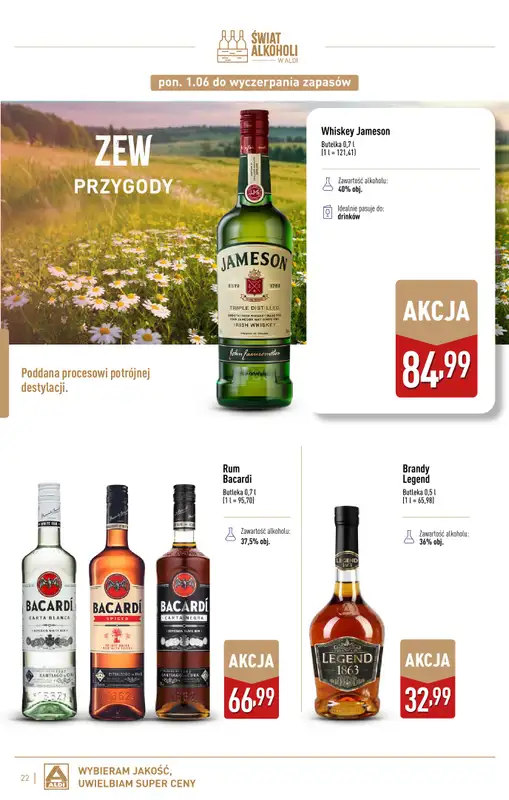 Aldi - gazetka promocyjna Świat alkoholi od poniedziałku 01.06 do soboty 04.07 - strona 22