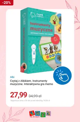 Smyk - gazetka promocyjna Czytaj z Albikiem do -20% od soboty 30.05 do poniedziałku 08.06 - strona 9