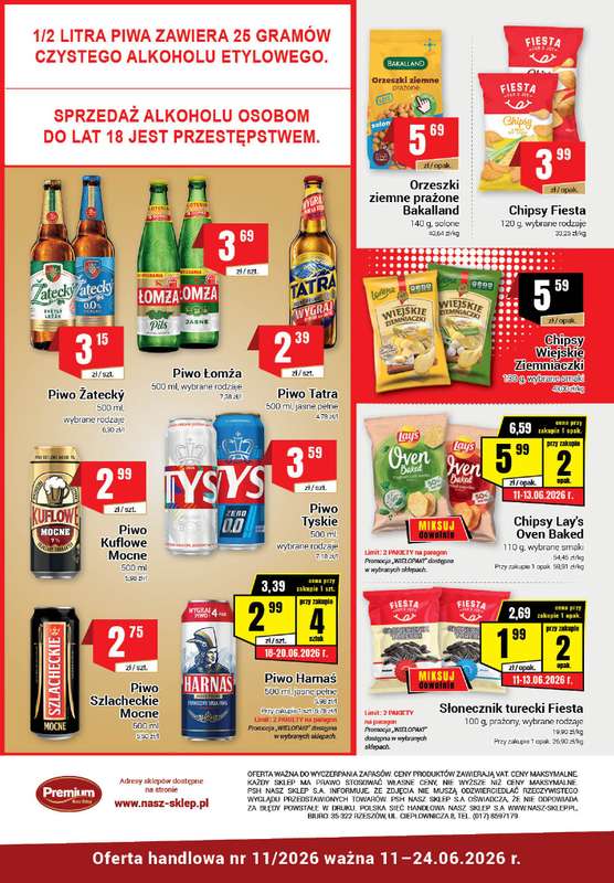 Premium Nasz Sklep - gazetka promocyjna Gazetka Premium Nasz Sklep od czwartku 11.06 do środy 24.06 - strona 6