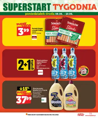 TOPAZ - gazetka promocyjna Gazetka od środy 03.06 do środy 10.06 - strona 15