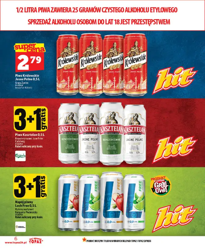 TOPAZ - gazetka promocyjna Gazetka od środy 03.06 do środy 10.06 - strona 6