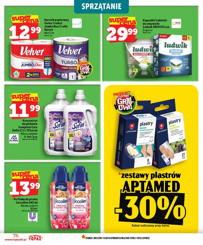TOPAZ - gazetka promocyjna Gazetka od środy 03.06 do środy 10.06 - strona 76