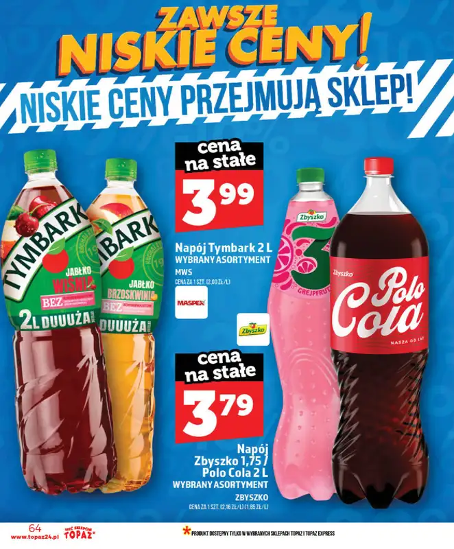 TOPAZ - gazetka promocyjna Gazetka od środy 03.06 do środy 10.06 - strona 64