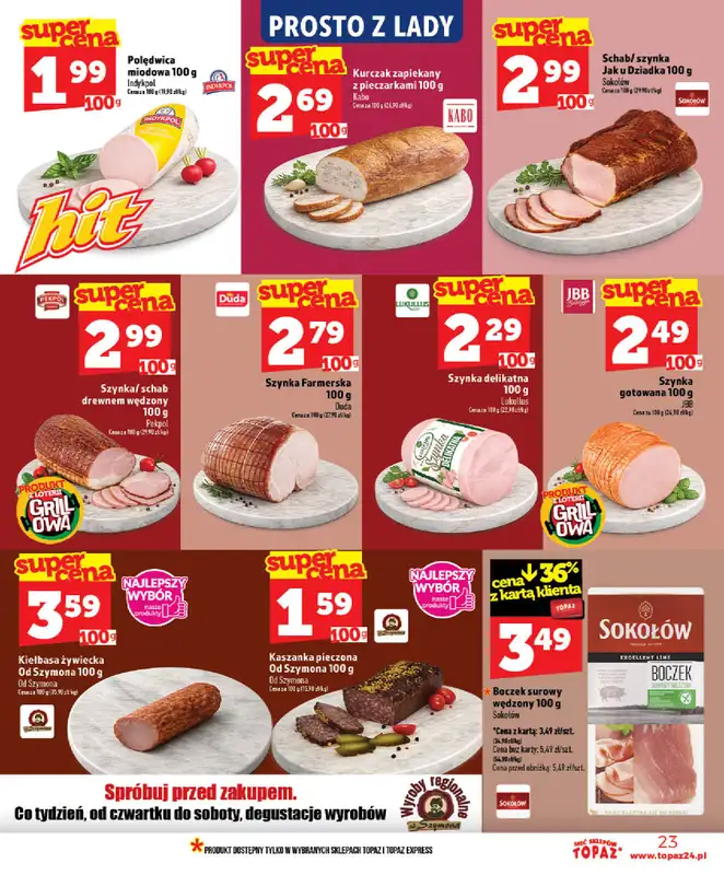 TOPAZ - gazetka promocyjna Gazetka od środy 03.06 do środy 10.06 - strona 23