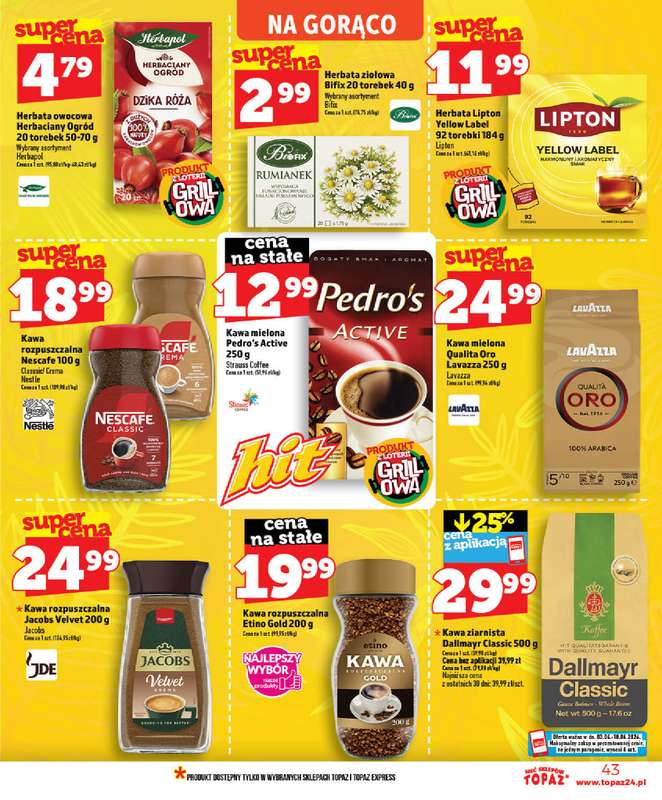 TOPAZ - gazetka promocyjna Gazetka od środy 03.06 do środy 10.06 - strona 43