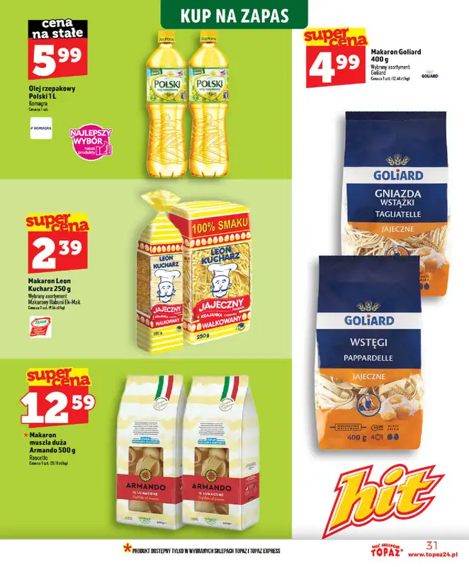 TOPAZ - gazetka promocyjna Gazetka od środy 03.06 do środy 10.06 - strona 31