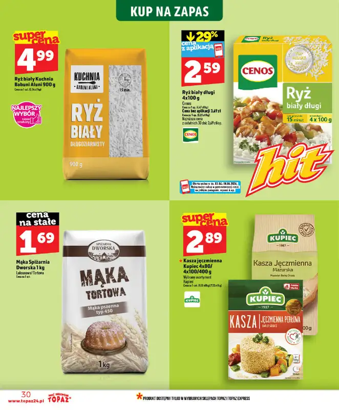 TOPAZ - gazetka promocyjna Gazetka od środy 03.06 do środy 10.06 - strona 30