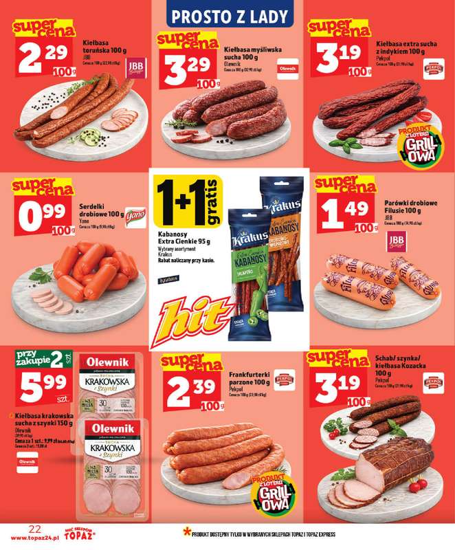 TOPAZ - gazetka promocyjna Gazetka od środy 03.06 do środy 10.06 - strona 22
