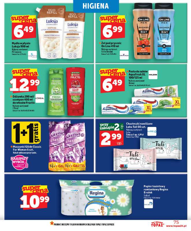 TOPAZ - gazetka promocyjna Gazetka od środy 03.06 do środy 10.06 - strona 75