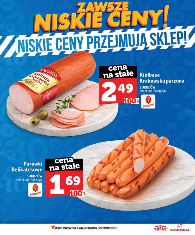 TOPAZ - gazetka promocyjna Gazetka od środy 03.06 do środy 10.06 - strona 47