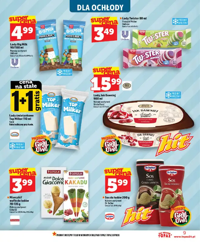 TOPAZ - gazetka promocyjna Gazetka od środy 03.06 do środy 10.06 - strona 9
