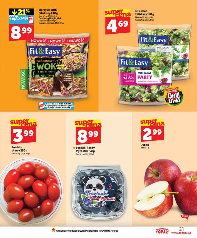 TOPAZ - gazetka promocyjna Gazetka od środy 03.06 do środy 10.06 - strona 21