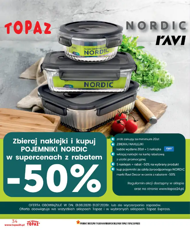 TOPAZ - gazetka promocyjna Gazetka od środy 03.06 do środy 10.06 - strona 34