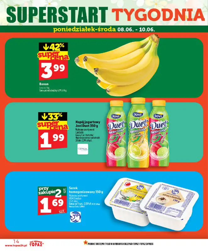 TOPAZ - gazetka promocyjna Gazetka od środy 03.06 do środy 10.06 - strona 14