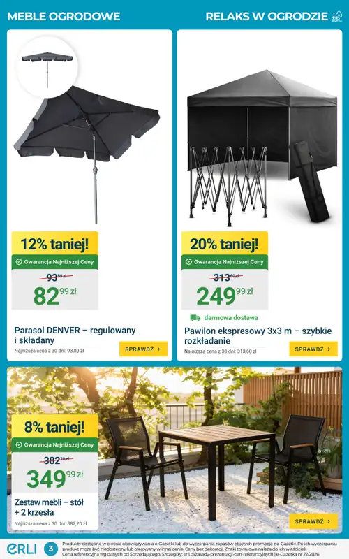 ERLI - gazetka promocyjna Hity Ogrodowe tygodnia! Oszczędzaj z ERLI! od poniedziałku 01.06 do niedzieli 07.06 - strona 3