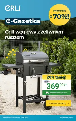 ERLI - gazetka promocyjna Hity Ogrodowe tygodnia! Oszczędzaj z ERLI! od poniedziałku 01.06 do niedzieli 07.06