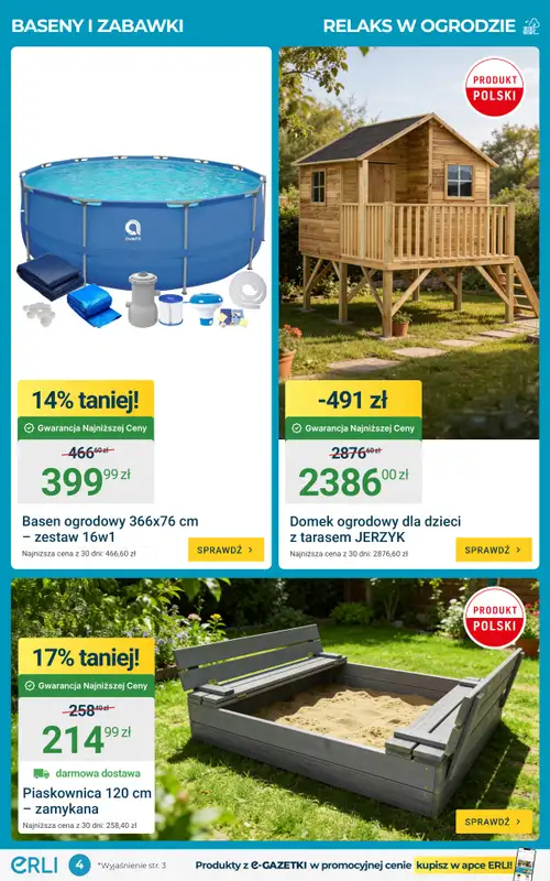 ERLI - gazetka promocyjna Hity Ogrodowe tygodnia! Oszczędzaj z ERLI! od poniedziałku 01.06 do niedzieli 07.06 - strona 4