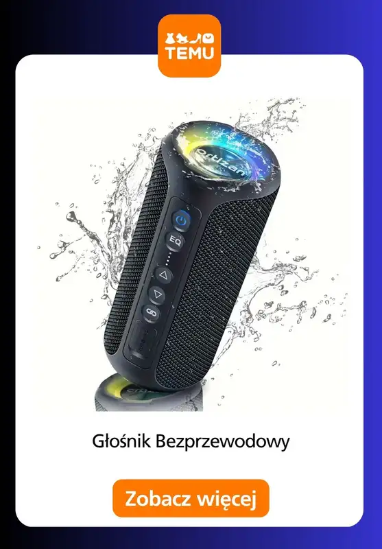 Temu - gazetka promocyjna Głośniki bezprzewodowe od piątku 29.05  - strona 8