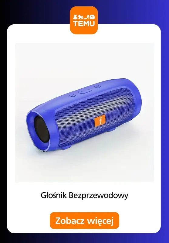 Temu - gazetka promocyjna Głośniki bezprzewodowe od piątku 29.05  - strona 7