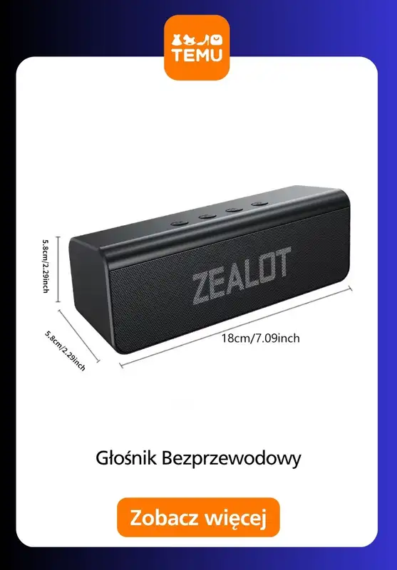 Temu - gazetka promocyjna Głośniki bezprzewodowe od piątku 29.05  - strona 4