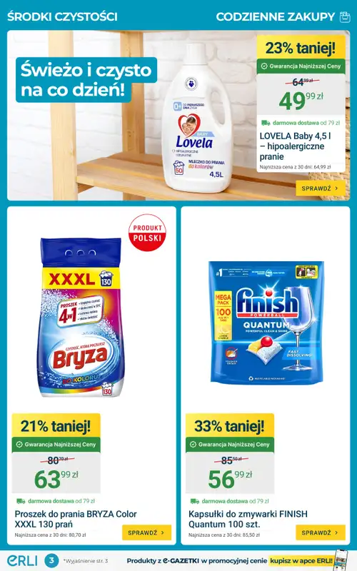 ERLI - gazetka promocyjna Codzienne zakupy taniej na ERLI! od poniedziałku 01.06 do niedzieli 07.06 - strona 3