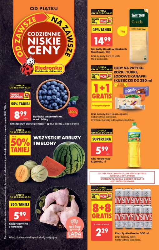 Biedronka - gazetka promocyjna Od piątku, Z ladą tradycyjną od piątku 29.05 do soboty 30.05