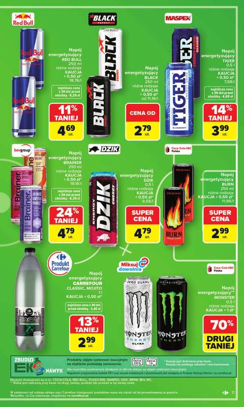 Carrefour - gazetka promocyjna Gazetka Zakupowa taktyka kibica od poniedziałku 01.06 do soboty 13.06 - strona 11