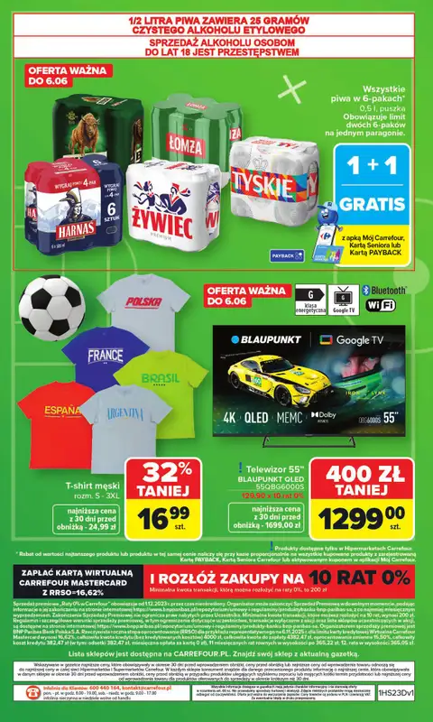 Carrefour - gazetka promocyjna Gazetka Zakupowa taktyka kibica od poniedziałku 01.06 do soboty 13.06 - strona 28