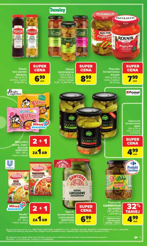 Carrefour - gazetka promocyjna Gazetka Zakupowa taktyka kibica od poniedziałku 01.06 do soboty 13.06 - strona 5