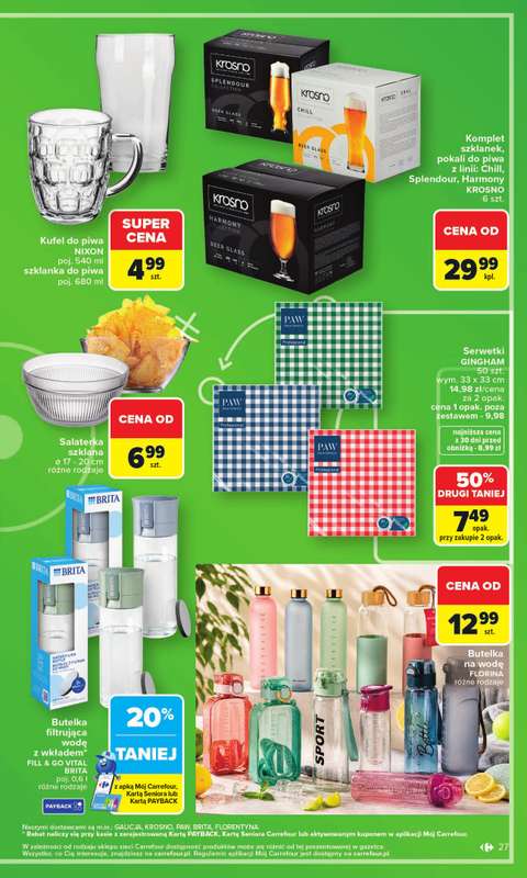Carrefour - gazetka promocyjna Gazetka Zakupowa taktyka kibica od poniedziałku 01.06 do soboty 13.06 - strona 27