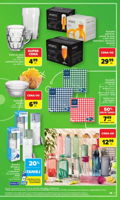 Carrefour - gazetka promocyjna Gazetka Zakupowa taktyka kibica od poniedziałku 01.06 do soboty 13.06 - strona 27