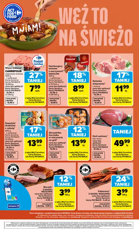 Carrefour - gazetka promocyjna Gazetka Weź to na świeżo od poniedziałku 01.06 do soboty 06.06 - strona 6