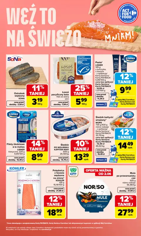 Carrefour - gazetka promocyjna Gazetka Weź to na świeżo od poniedziałku 01.06 do soboty 06.06 - strona 5