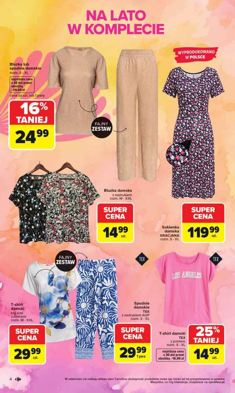 Carrefour - gazetka promocyjna Gazetka Stylizacje na letnie okazje od poniedziałku 01.06 do soboty 20.06 - strona 4
