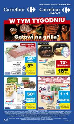 Carrefour Market - gazetka promocyjna Gazetka Carrefour Market od poniedziałku od poniedziałku 01.06 do soboty 06.06