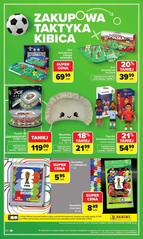 Carrefour Market - gazetka promocyjna Gazetka Zakupowa taktyka kibica od poniedziałku 01.06 do soboty 13.06 - strona 24