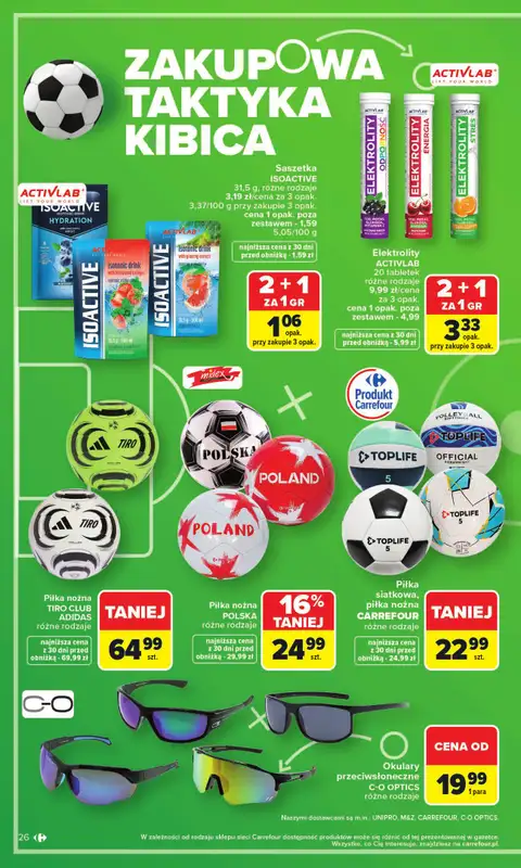 Carrefour Market - gazetka promocyjna Gazetka Zakupowa taktyka kibica od poniedziałku 01.06 do soboty 13.06 - strona 26