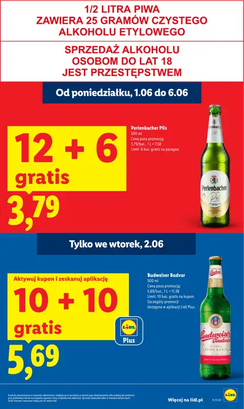 Lidl - gazetka promocyjna Oferta od poniedziałku od poniedziałku 01.06 do środy 03.06 - strona 15