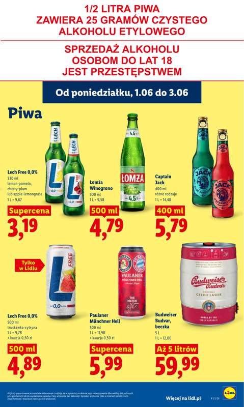 Lidl - gazetka promocyjna Oferta od poniedziałku od poniedziałku 01.06 do środy 03.06 - strona 89