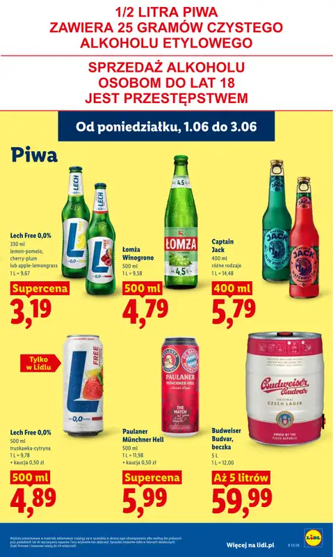 Lidl - gazetka promocyjna Oferta od poniedziałku od poniedziałku 01.06 do środy 03.06 - strona 89
