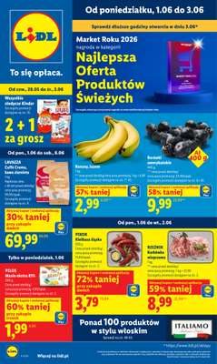Lidl - gazetka promocyjna Oferta od poniedziałku od poniedziałku 01.06 do środy 03.06