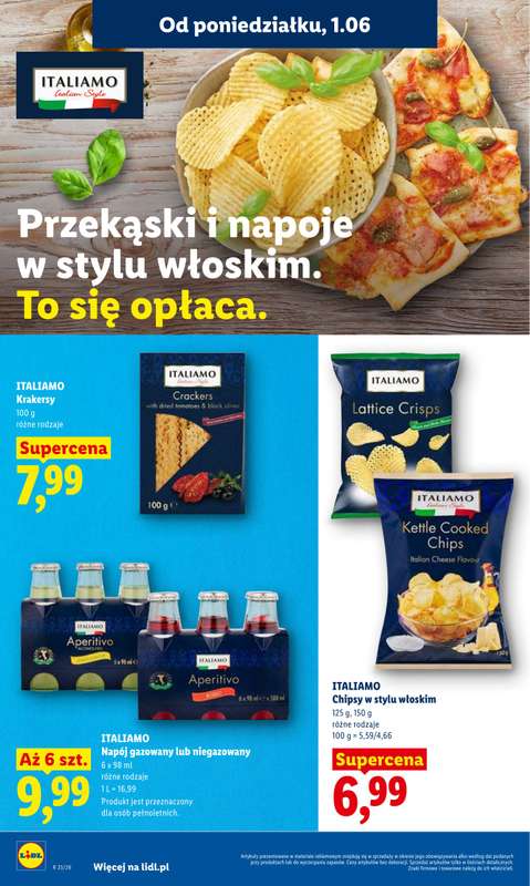 Lidl - gazetka promocyjna Oferta od poniedziałku od poniedziałku 01.06 do środy 03.06 - strona 62