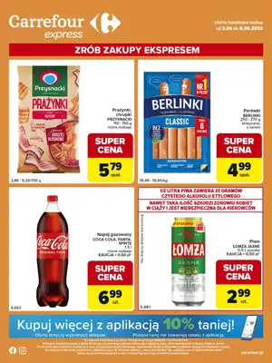 Carrefour Express - gazetka promocyjna Gazetka Express od wtorku 02.06 do poniedziałku 08.06