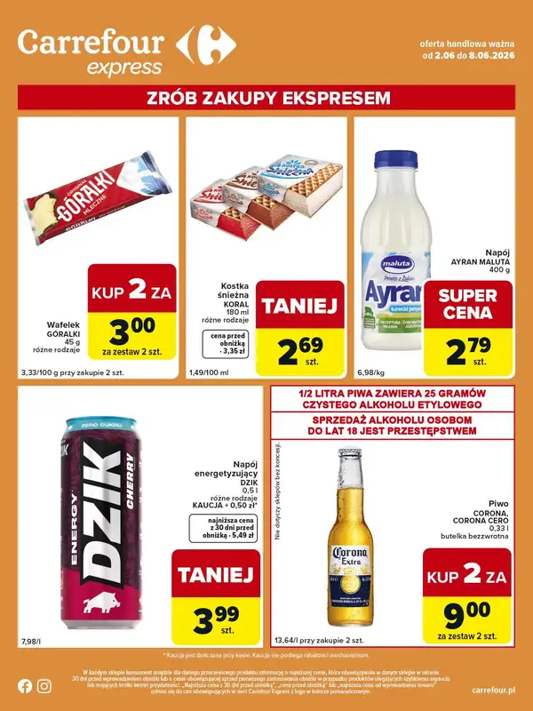 Carrefour Express - gazetka promocyjna Gazetka Express od wtorku 02.06 do poniedziałku 08.06 - strona 2